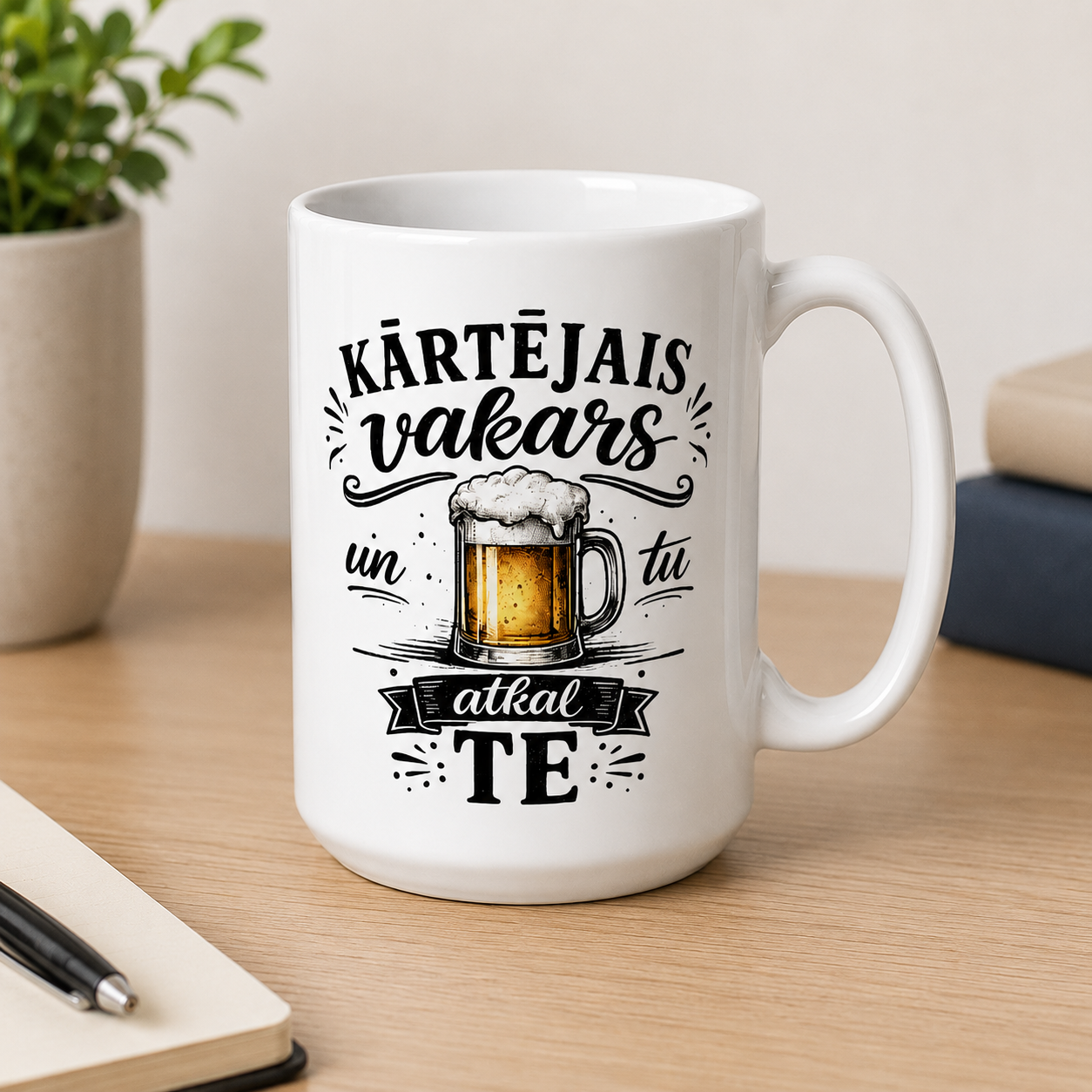 Smieklīga alus krūze “Kārtējais vakars”